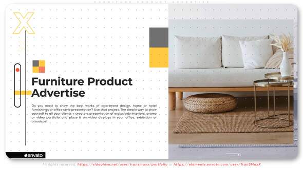 Furniture Product Advertise by TranSMaxX | VideoHive